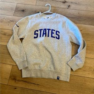 Nike Gray Sweatshirt with Blue Lettering